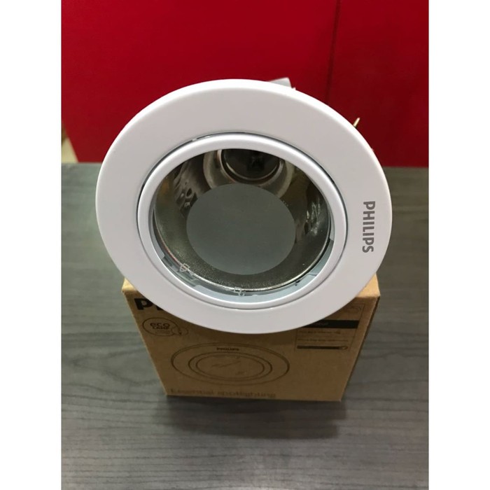 Downlight Kaca Philips Frame Putih 130mm (type 13804)