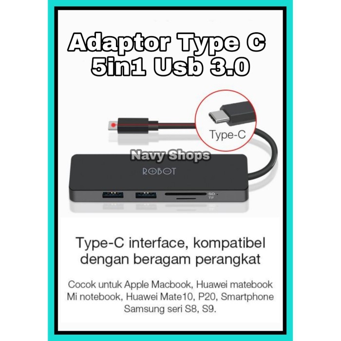 NA - Adapter Type C 5 in 1 - Hub 5 in 1 Type C USB HT 240