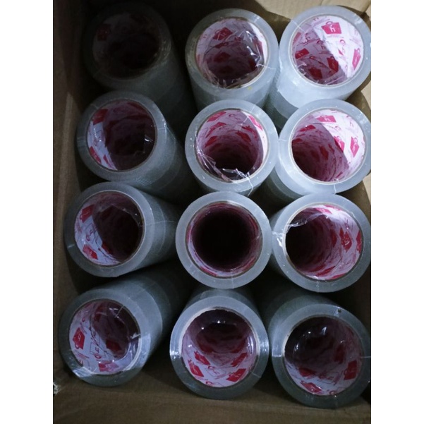 

Lakban bening 100 yard / solasi bening murah / lakban murah / selotip bening murah