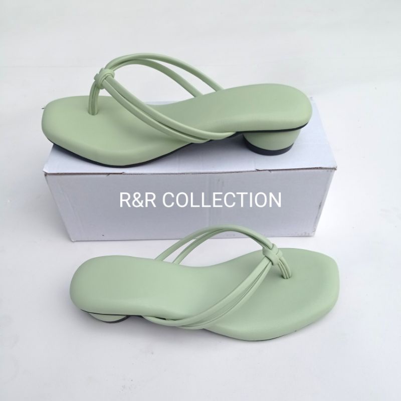 SANDAL HEELS, Sendal wanita hak 3 cm/Sndal casual non slip sendal  wanita kekinian.sandal elegan