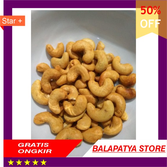 

STOK SISA 9 SAJA ! BURUAN !!! Kacang Mede Mete Asin 500gr