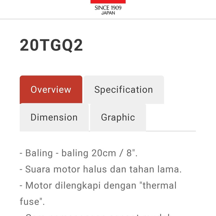 Kipas Angin Plafon Ceiling Exhaust Fan 8&quot; KDK 20 TGQ2