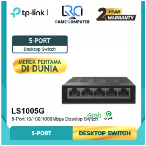 TP-Link LS1005G TPLink 5-Port Gigabit 10/100/1000Mbps Desktop Switch