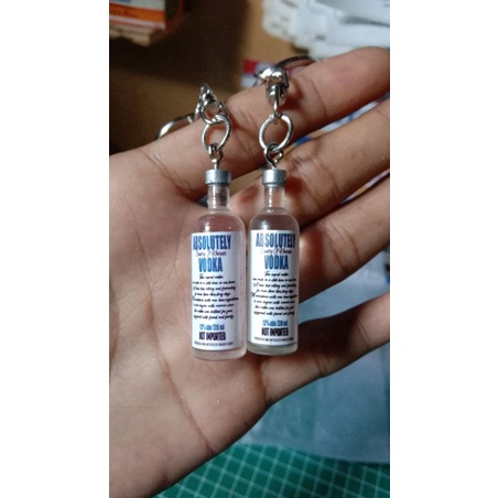 Promo gantungan kunci/tas miniatur botol vodka