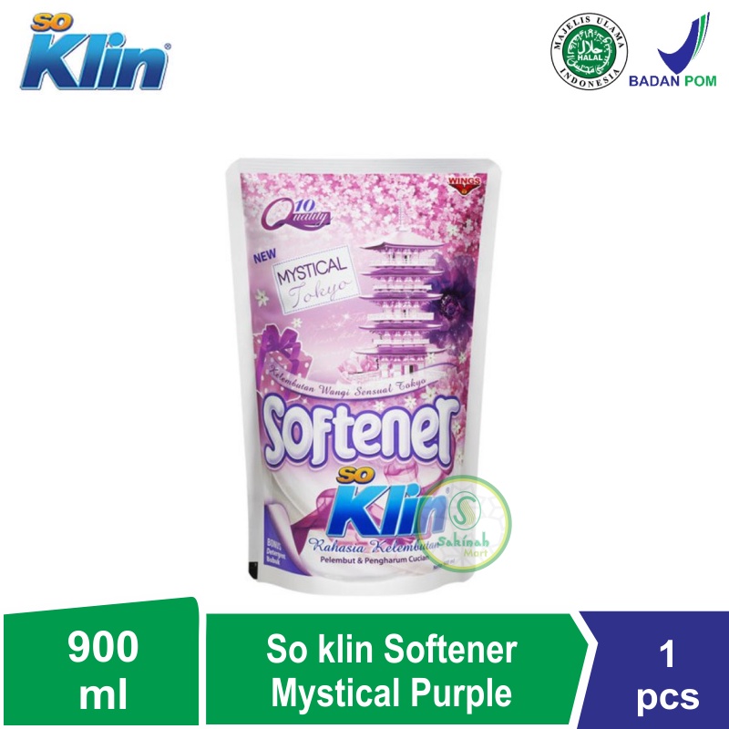 So klin Softener Pelembut &amp; Pengharum Pakaian 900ml