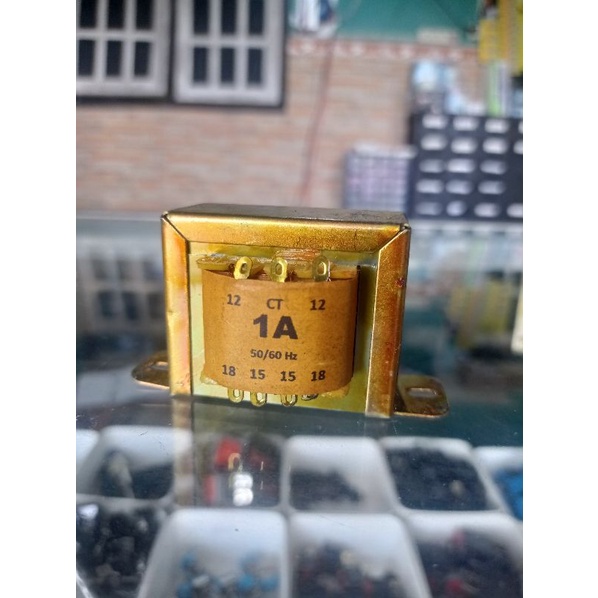 Trafo 1A ct 18v murni tembaga