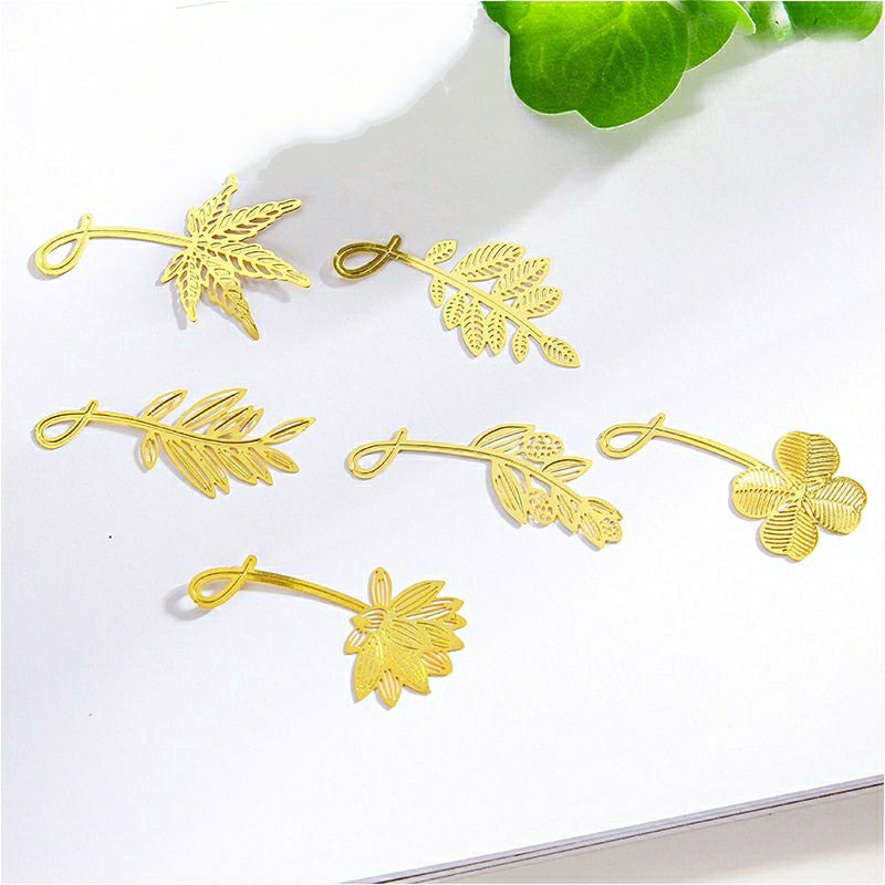 

PEMBATAS BUKU BOOKMARK METAL DAUN MINI