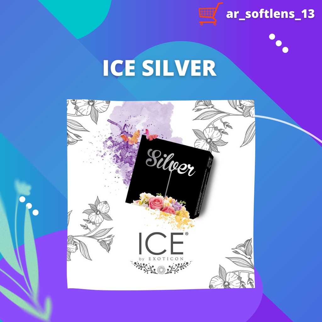 Softlens Ice Silver Grey 01 Diameter 15mm By Exoticon