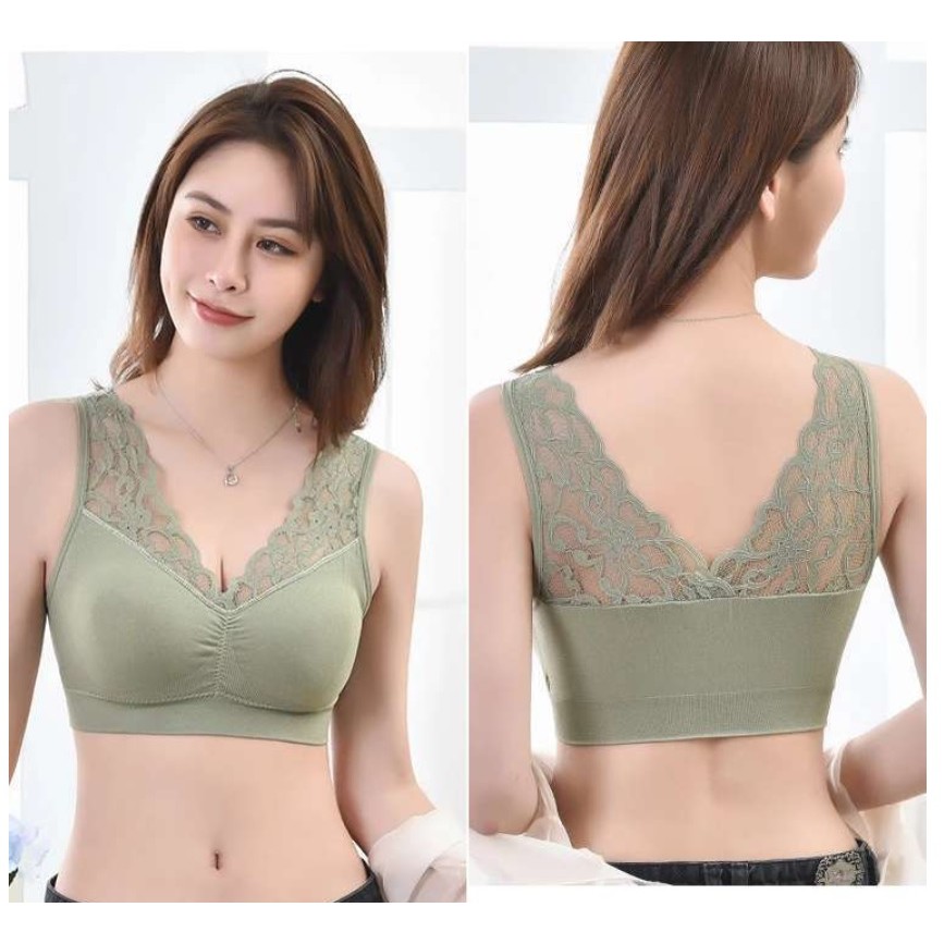 BH Wanita Tanpa Kawat Halus Bra bralette dengan Busa IMPORT BH09