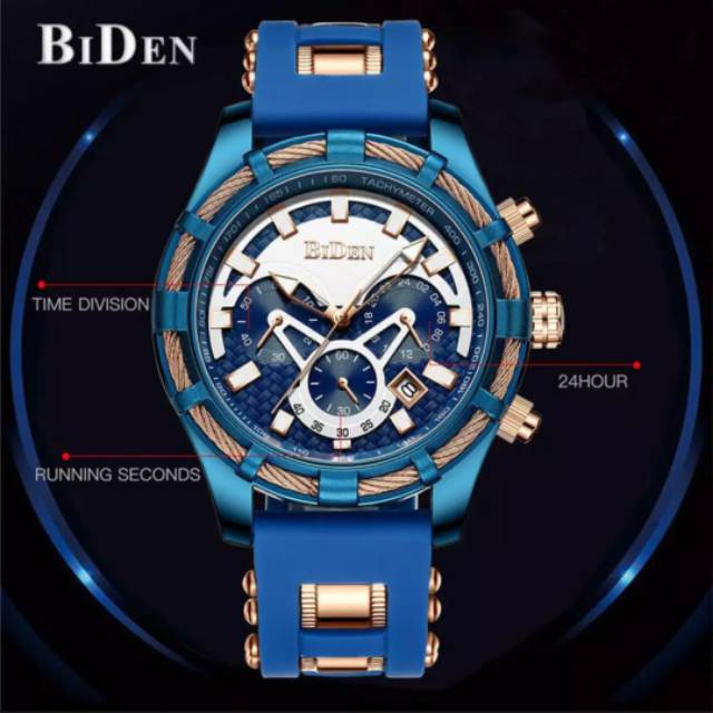 Jam Tangan Pria ORIGINAL BIDEN YN 0117-J