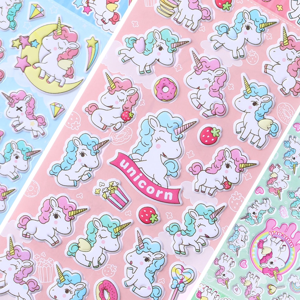  Gambar  Stiker  Unicorn Lucu 