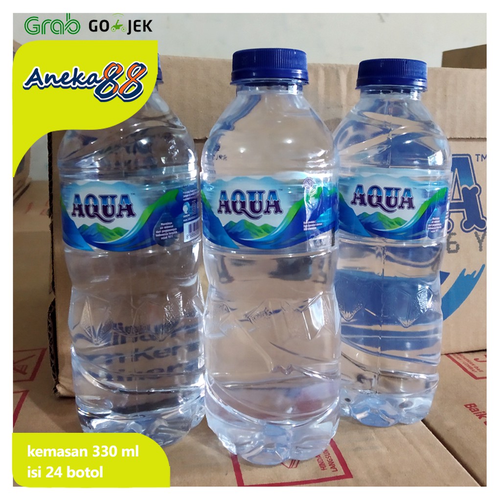 Jual Aqua Air Mineral Kemasan 330 Ml Isi 24 Botol Shopee Indonesia