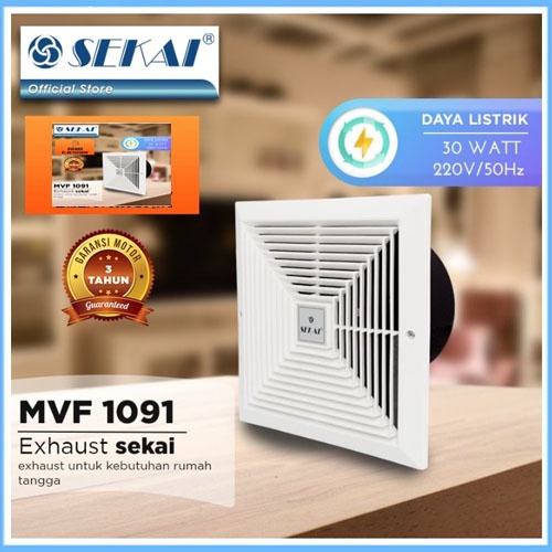 Sekai MVF-1091 Exhaust Fan / Kipas Angin [10 Inch] PROMO