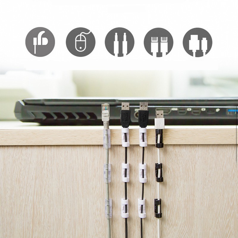 16pcs / Set Perekat Dua Sisi Ukuran Besar Untuk Perbaikan Kabel Power Charger / Mouse