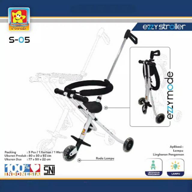 Stroller Anak Micro Trike PMB S-05 Magic Stroller PMB
