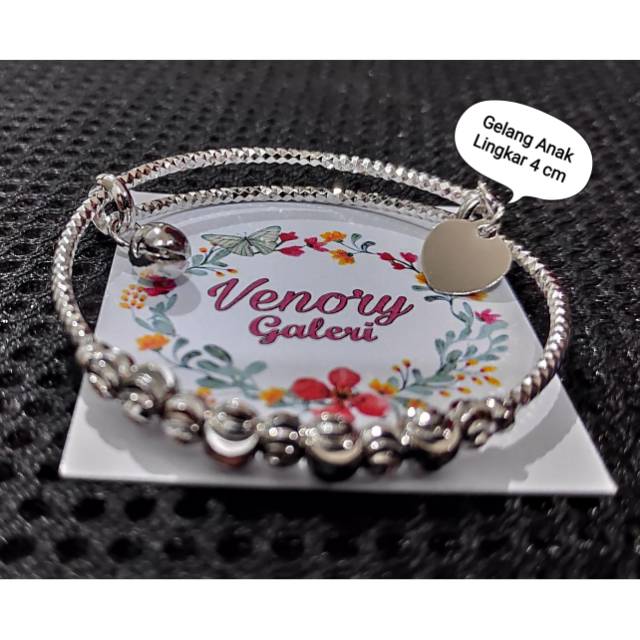 Gelang Tangan Anak Emas Imitasi Silver