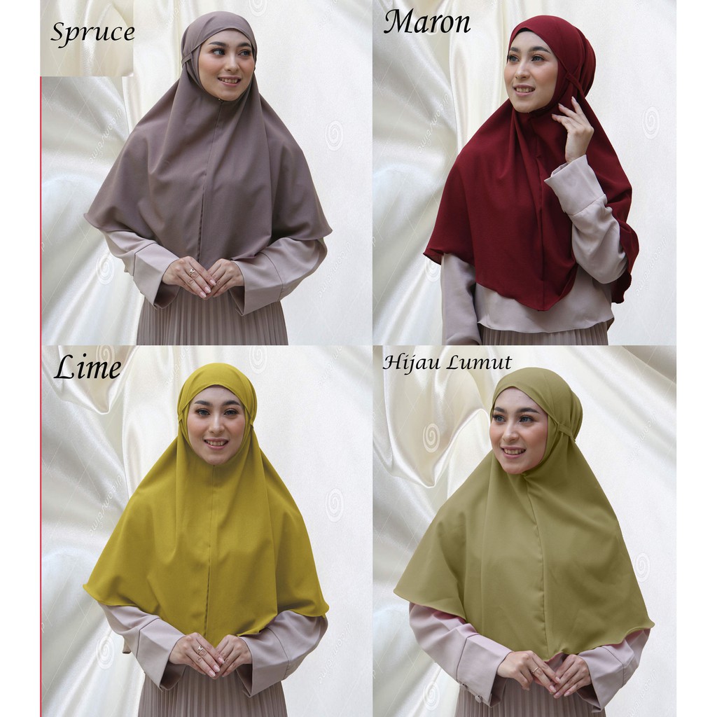 JILBAB BERGO MARYAM DIAMOND ITALIANO KHIMAR NON PET HIJAB KERUDUNG MARYAM