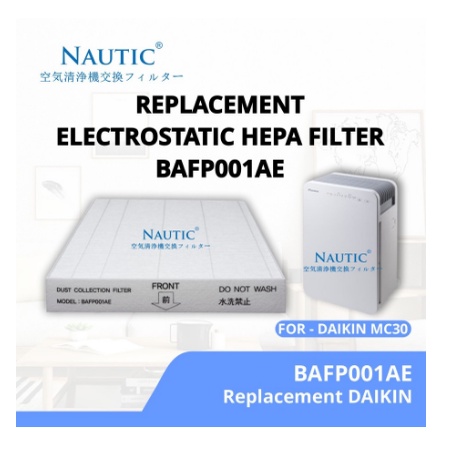 Replacement Filter buat Air Purifier Daikin MC30 / MC30UVM6 / MC30VVM-A/H / BAFP001AE / HEPA Filter