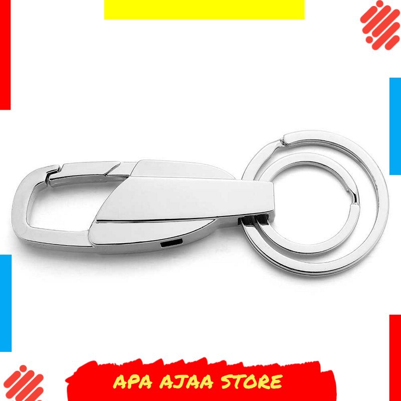 Paling Dicari ! SANYU Gantungan Kunci Carabiner Keychain Stainless Steel - K372