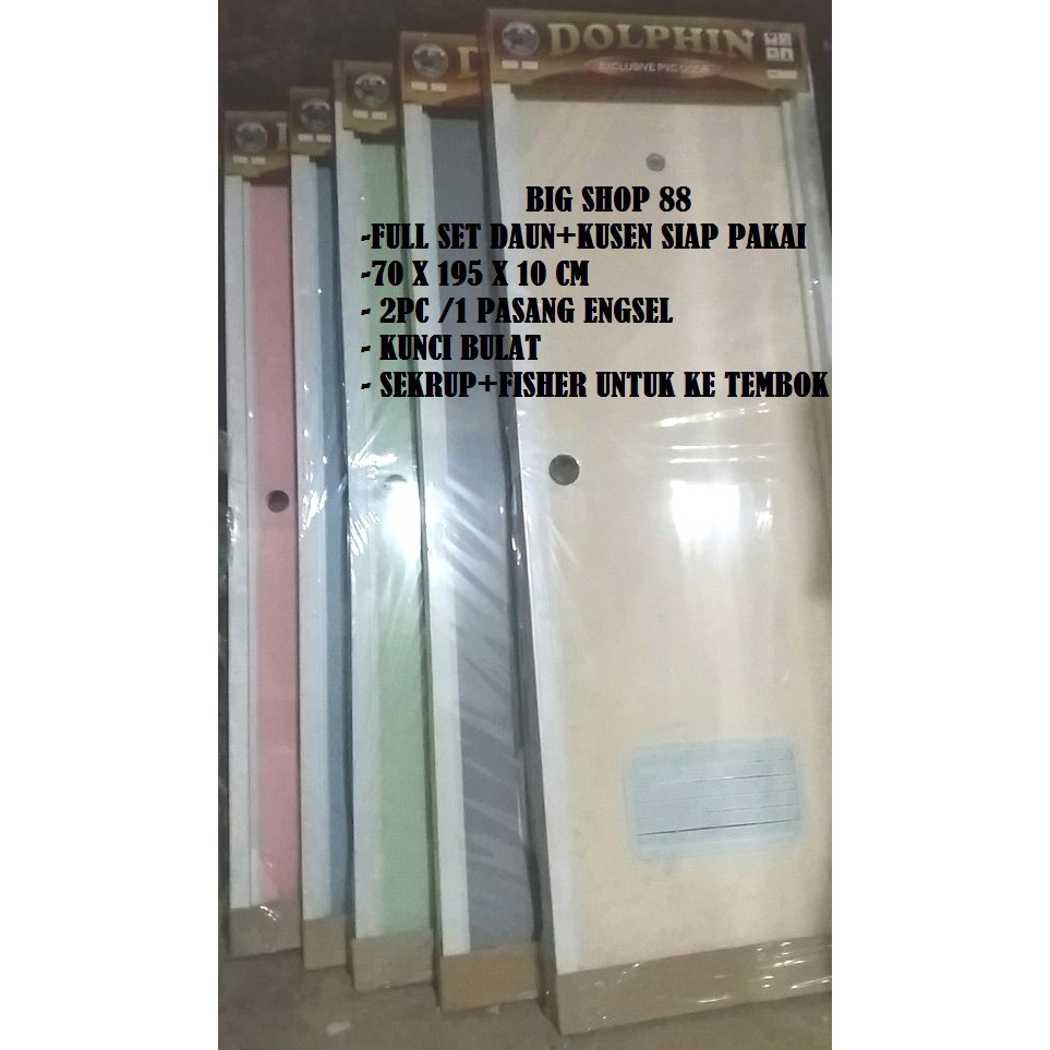 Pintu Wc Pintu Kamar Mandi Pintu Toilet Pvc Exclusive Door Full Set Daun Dan Kusen Shopee Indonesia