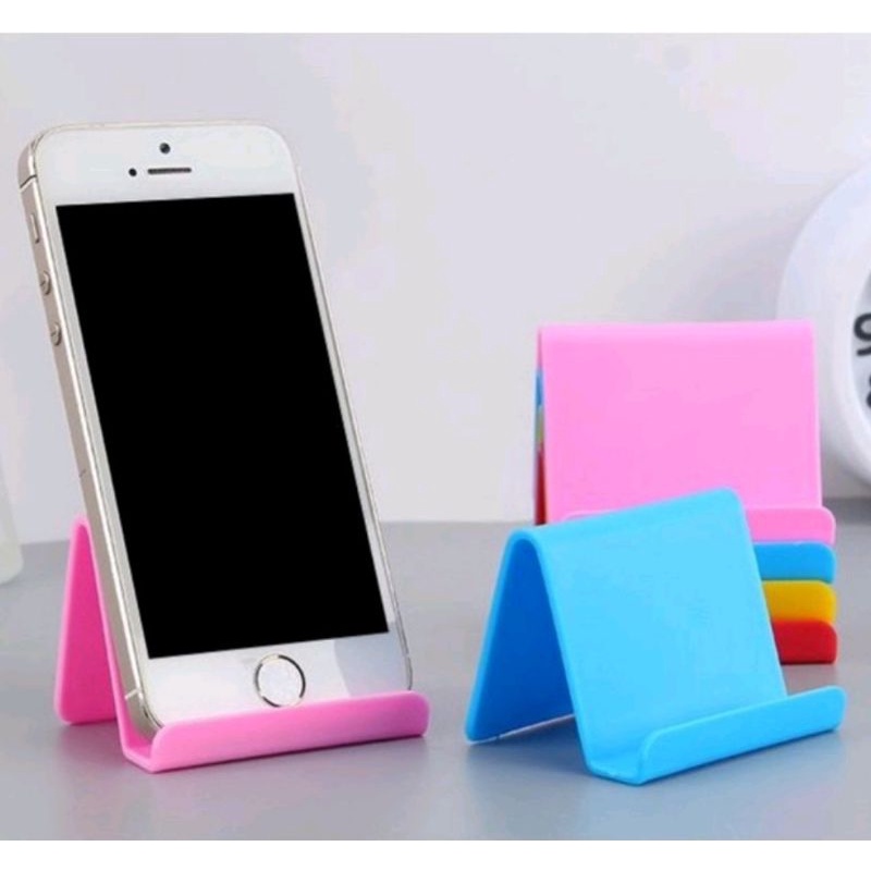 STT Stand Holder Persegi Aksesoris HP Phone Holder Plastik Termurah Import Best Seller