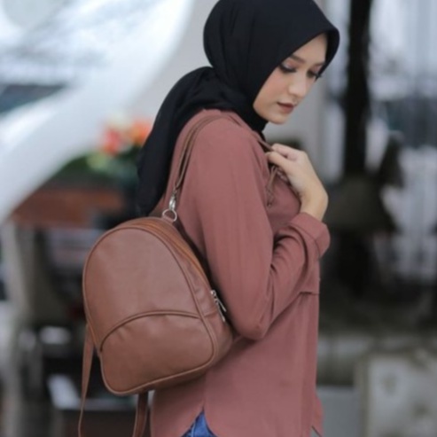 Tas Ransel Mini Wanita Mihua Tas Wanita Terebaru Tas Ransel ESCORTBAGS Korea Terlaris HITAM MINI BAG KOREA