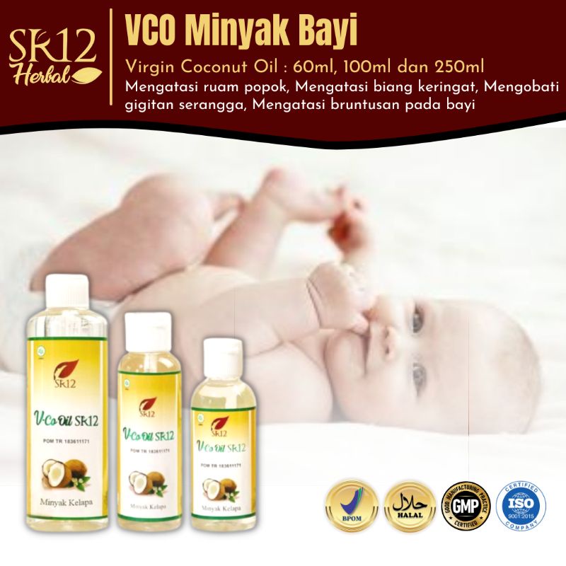Jual VCO SR12 Minyak Kelapa Virgin Coconut Oil Cream Krim Obat Ruam