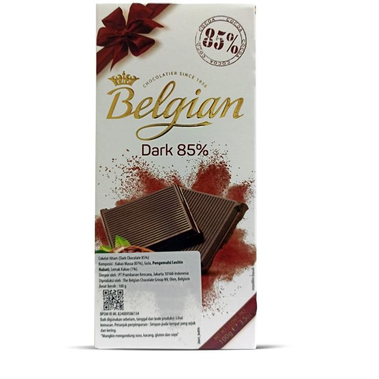 

Terbatas ENBEA The Belgian Dark Chocolate Bar 85% 98 Stock Banyak
