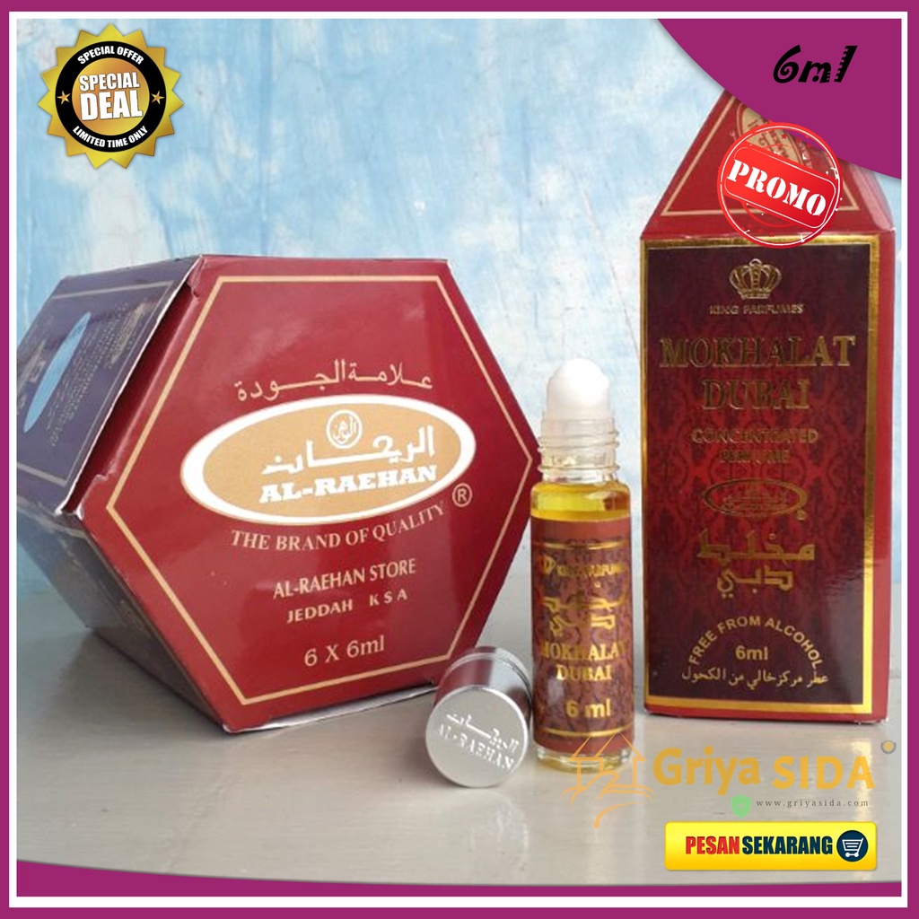 Parfum Mokhalat dubai 6ml alraehan aroma al raehan mirip al rehab parfum Harga grosir PROMO!!