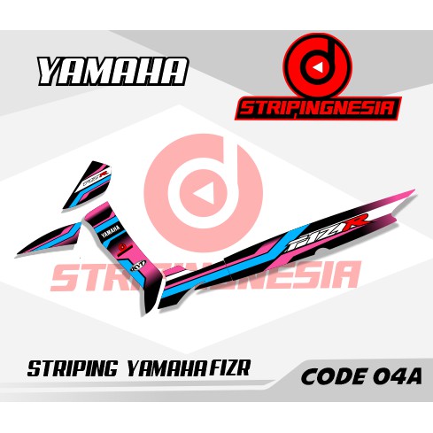Striping Sticker Fiz R Motif Road Race Variasi Aksesoris Motor Yamaha Semi Full