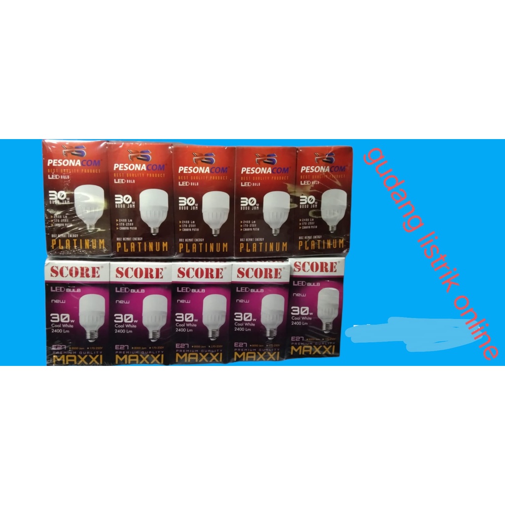 [PAKET 10 PCS LED KAPSUL ] LAMPU BOHLAM CAPSUL LED KAPSUL MURAH TERSEDIA 5,10,15,20,30,40WATT PESONACOM SCORE LED MURAH