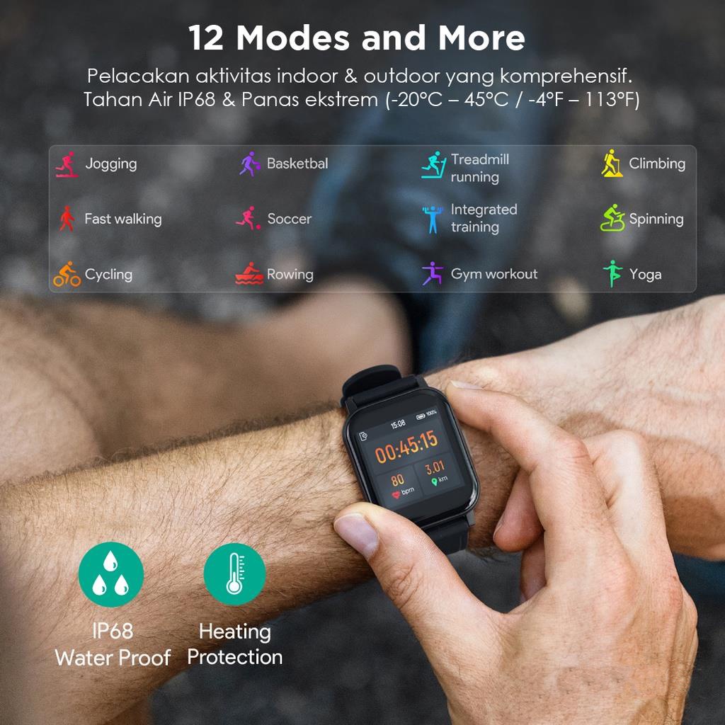 The Watch Series 5 Bluetooth Smartwatch Full Touch Screen Phone Call IP68 Waterproof - Custom Watch Face, Body Temperature, Sports Mode