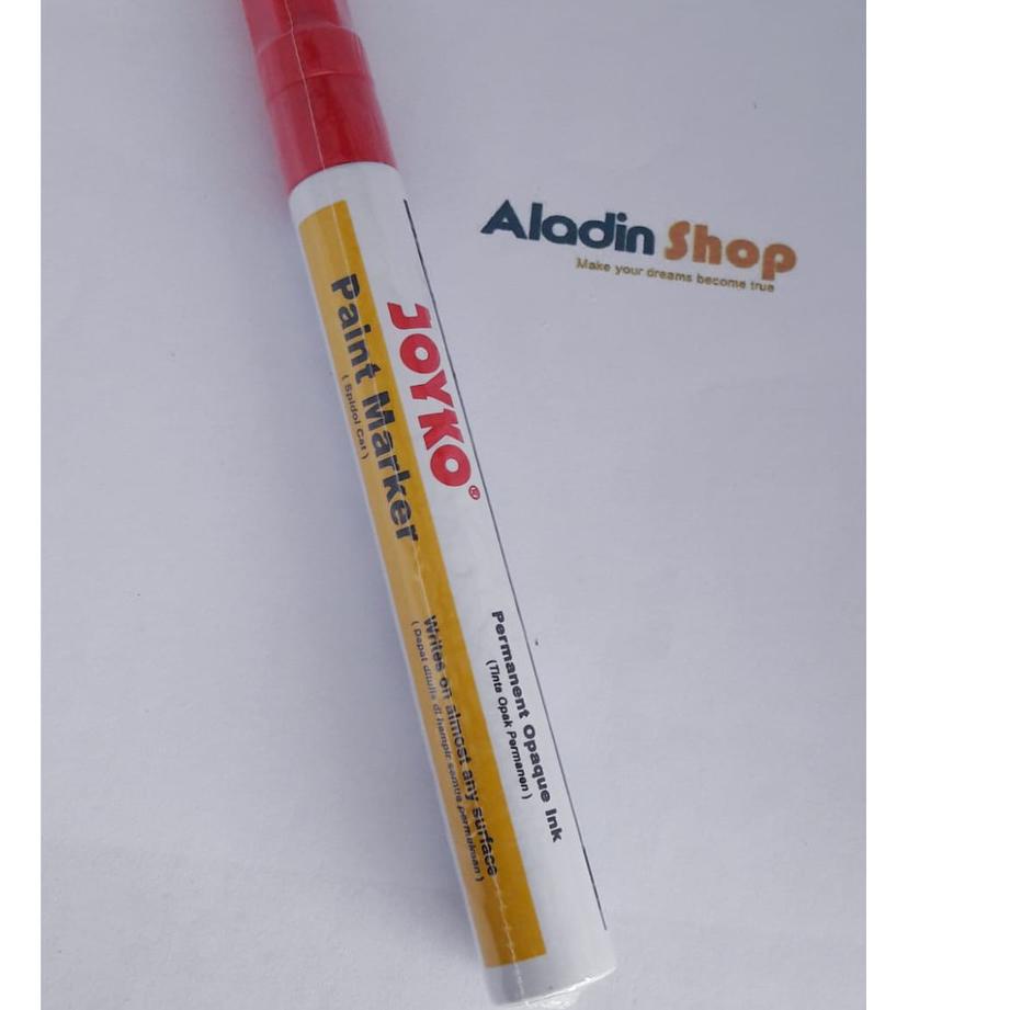 

Diskon FVR54 Sepidol Spidol Paint Permanent Marker Cat kuning Biru Putih Hijau Biru Emas Joyko Yello