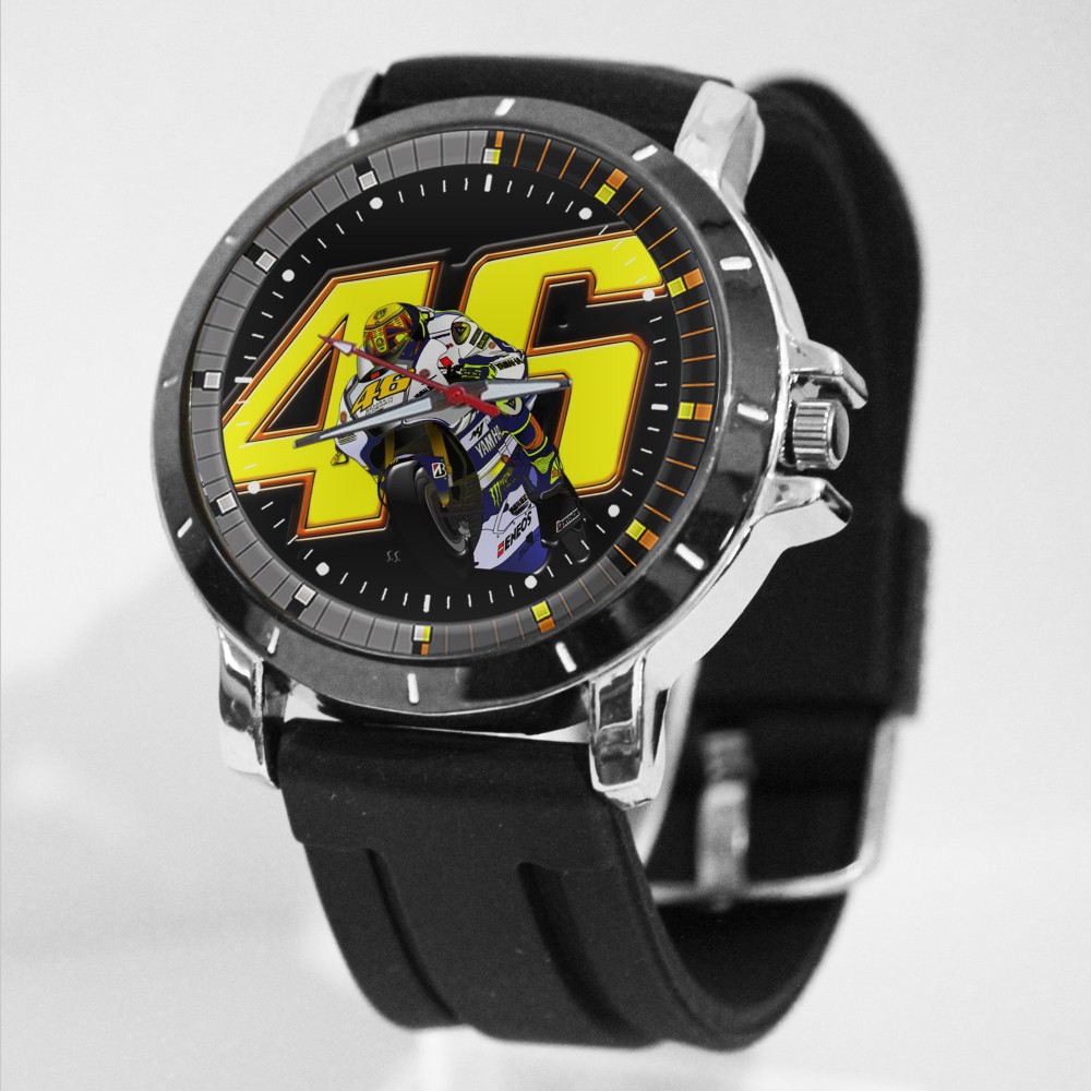 Jam Tangan Rubber Custom Pria/Wanita VR46 Art 3