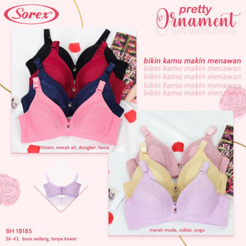 Bra BH Sorex 18185 Tanpa Kawat Busa Tipis