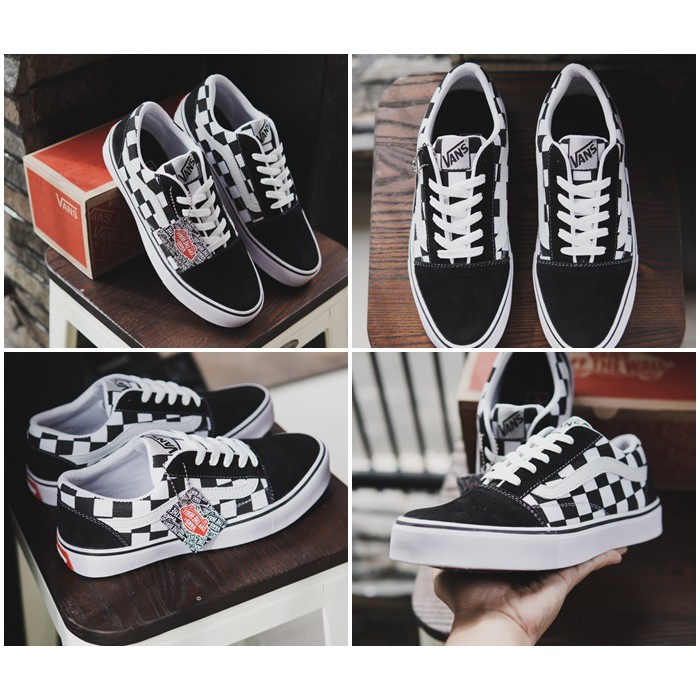 SEPATU PRIA VANS OLDSKOOL MOTIF CATUR TERLARIS