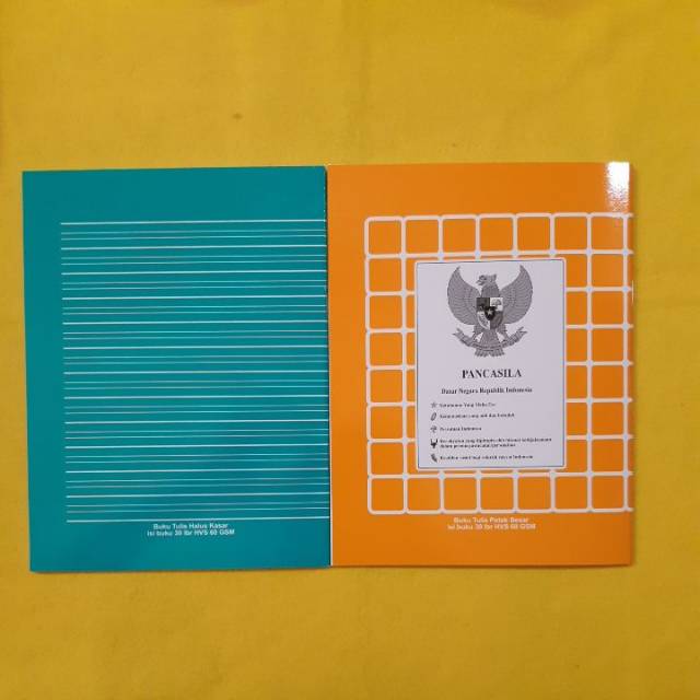 Buku tulis standard halus kasar / kotak kecil / kotak besar (1 pcs)-1