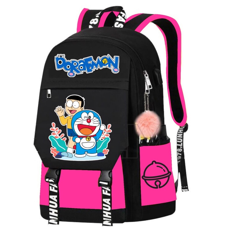 BDKR_TAS - PREMIUM !! Tas Ransel Sekolah Anak Karakter ANIME DORAEMON BONUS Tempat Pensil RANSEL KARTUN DORAEMON / Tas Ransel Sekolah anak sekolah doraemon untuk anak perempuan SD TK PAUD kls 1 2 3 4 bisa bayar ditempat [ C O D ] RANSEL ANAK LOKAL BANDUNG