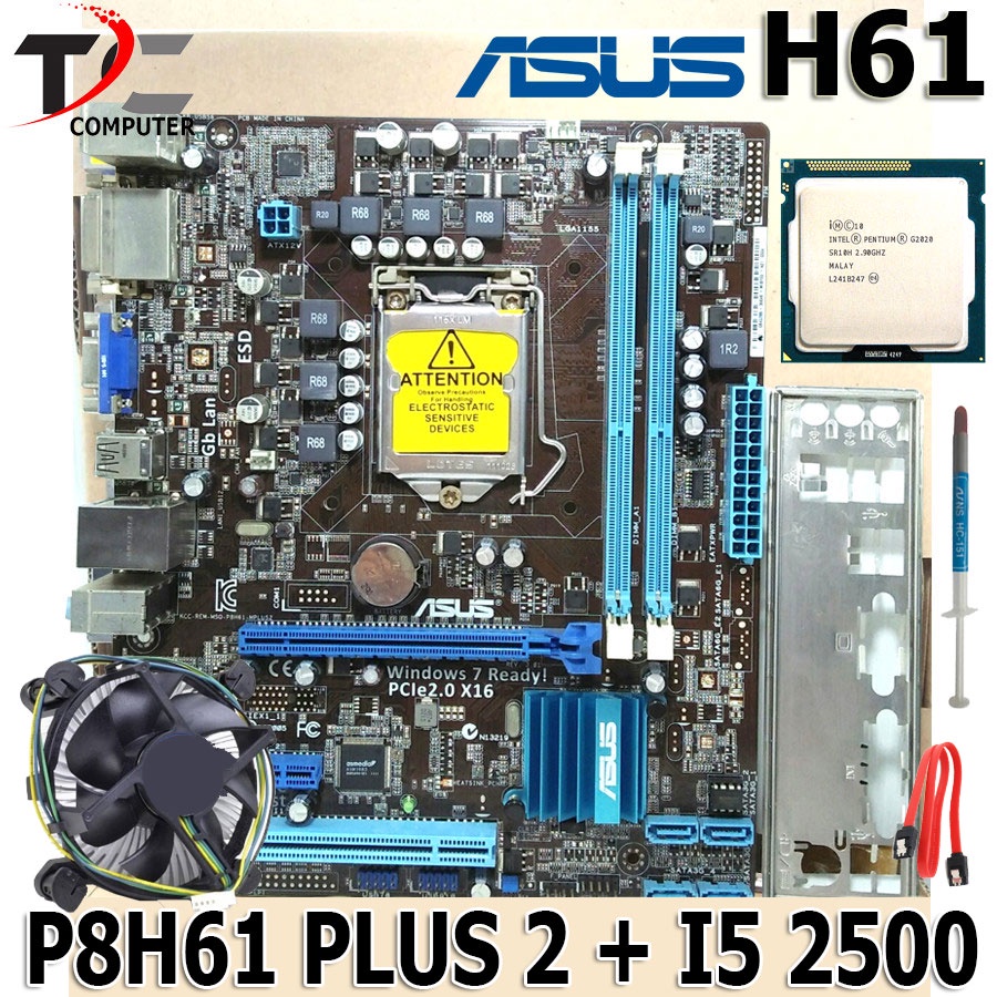 Paketan Motherboard / mobo Intel LGA 1155 Dengan Processor i5 2500