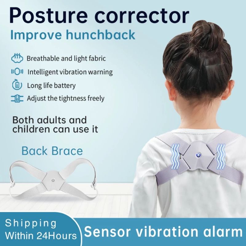 POSTURE CORRECTOR SMART BACK ELEKTRIK BERGETAR KETIKA POSTUR BUNGKUK PENEGAK POSTUR PUNGGUNG ELECTRIC