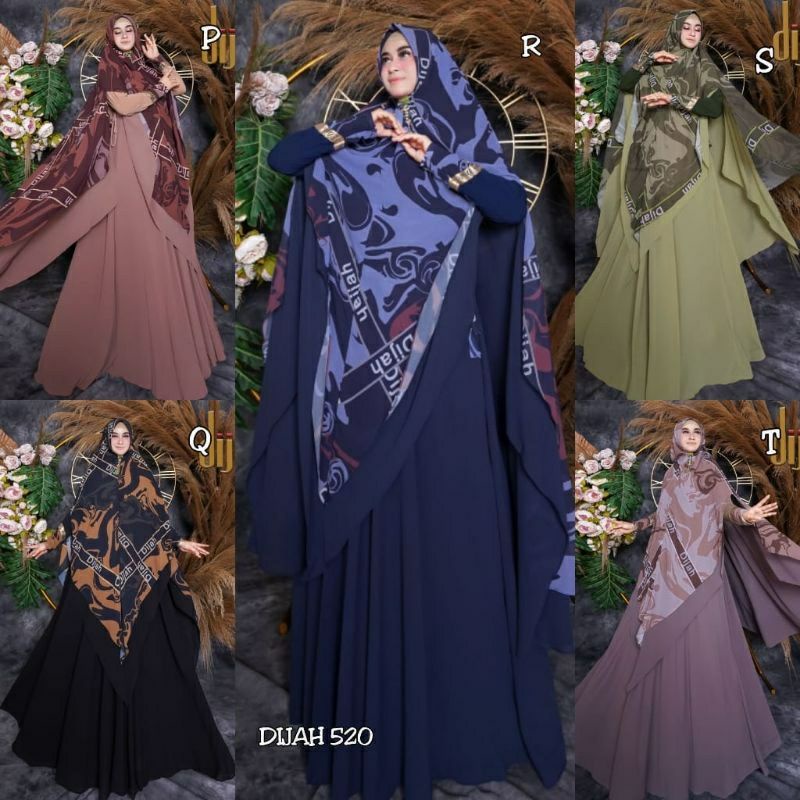 DIJAH 520 BY DIJAH GAMIS SYARI TERBARU GAMIS SYARI ORIGINAL BAJU SYARI SET SYARI GAMIS SYARI CERUTY