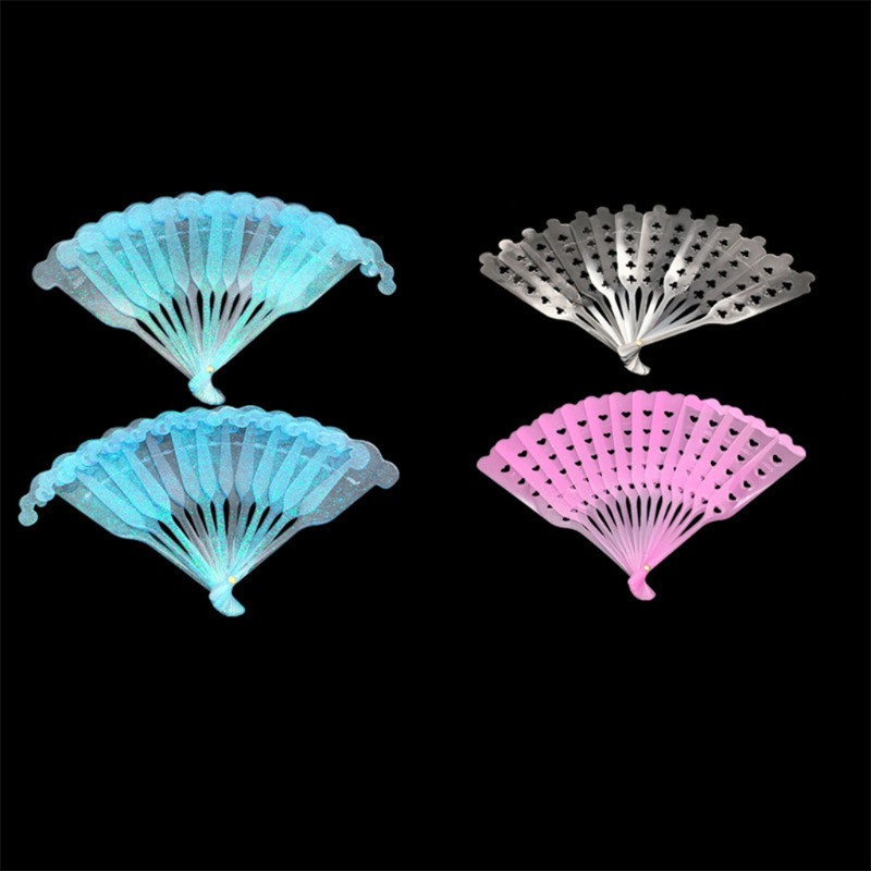 Glitter Fancy Fan Resin Casting Mold Silicone Mold DIY Fan Bookmark Making Crafts Scrapbooking Decorative Epoxy Resin