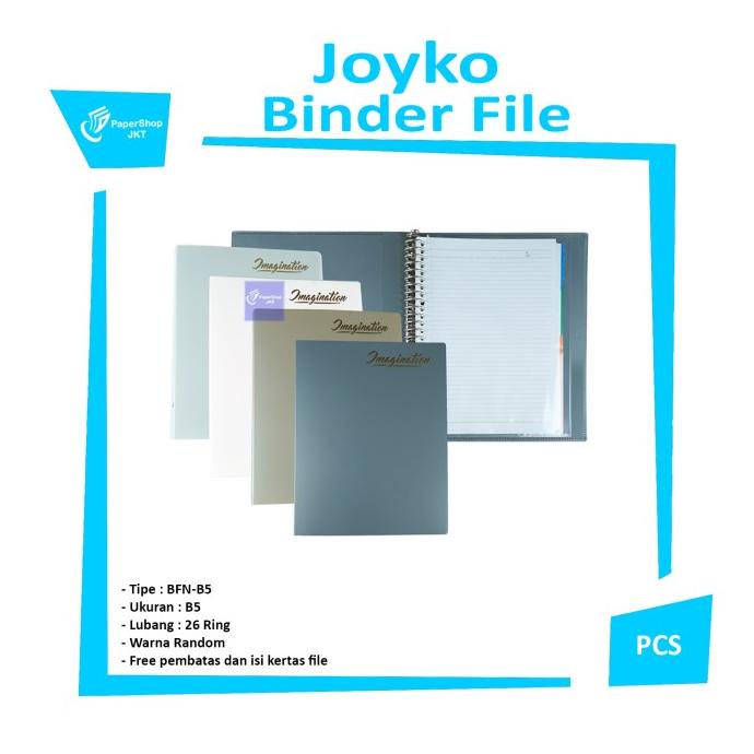 

BAYAR DITEMPAT Joyko Binder File Note B5 Full Warna Imagination TERMURAH Kode 591