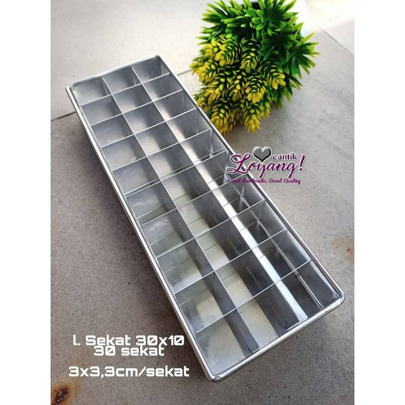 Loyang sekat/cake potong 30*10