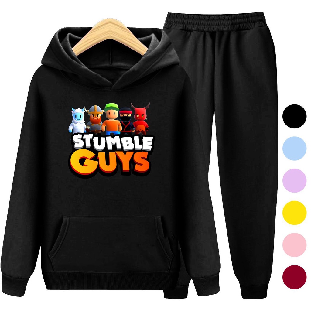 Setelan Sweater Anak + Celana STUMBLE GUYS 02 / Set Sweater Hoodie Anak Laki - Laki Perempuan Kekinian Viral Terbaru