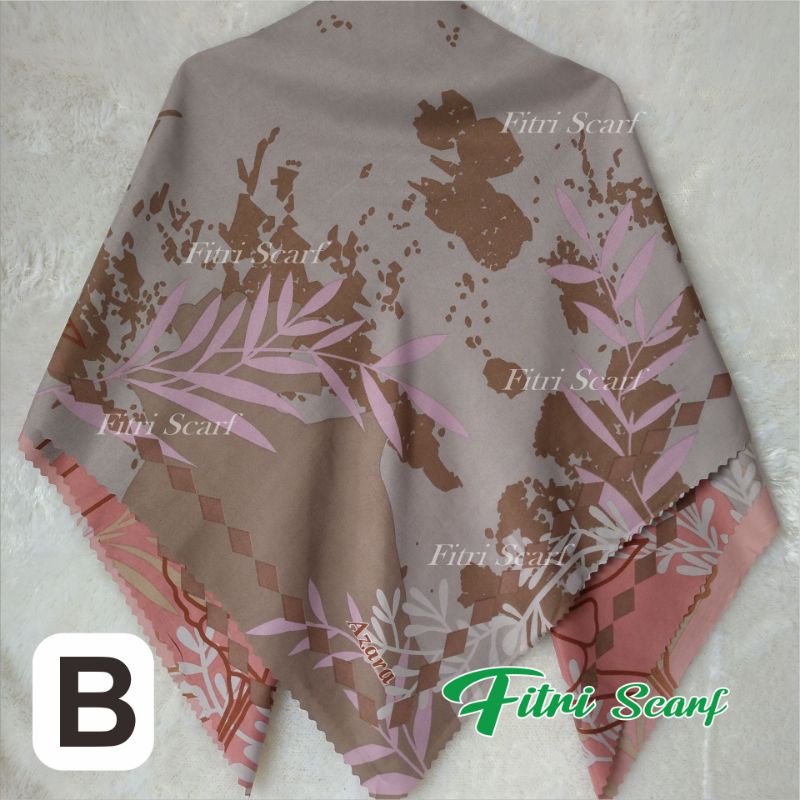 jilbab segi empat motif hijab segi empat motif kerudung segi empat motif azara oscara M 100-B