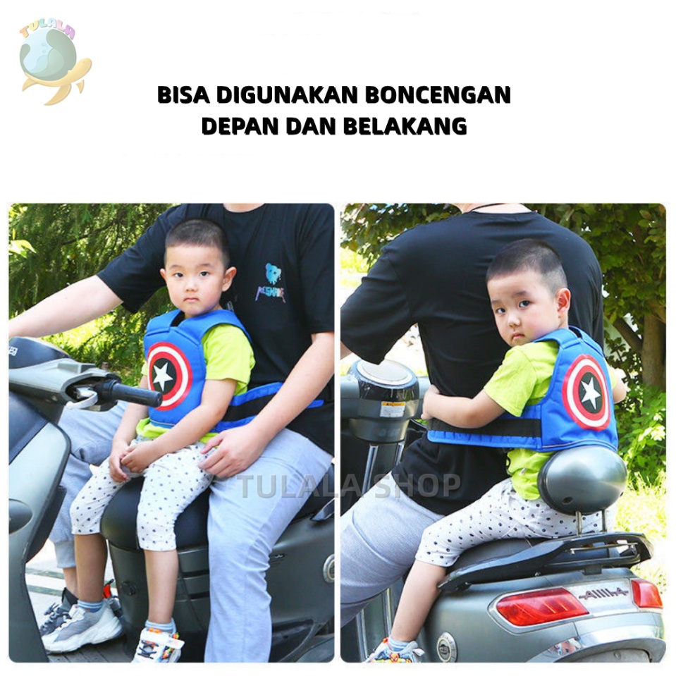 [TULALA SHOP]SABUK BONCENGAN ANAK DI MOTOR / SABUK BONCENGAN ANAK / SABUK BONCENG MOTOR ANAK BISA PAKAI DIDEPAN DAN BELAKANG / SABUK BERKENDARA/SABUK PENGAMAN/SABUK BOCENGAN SAKU/