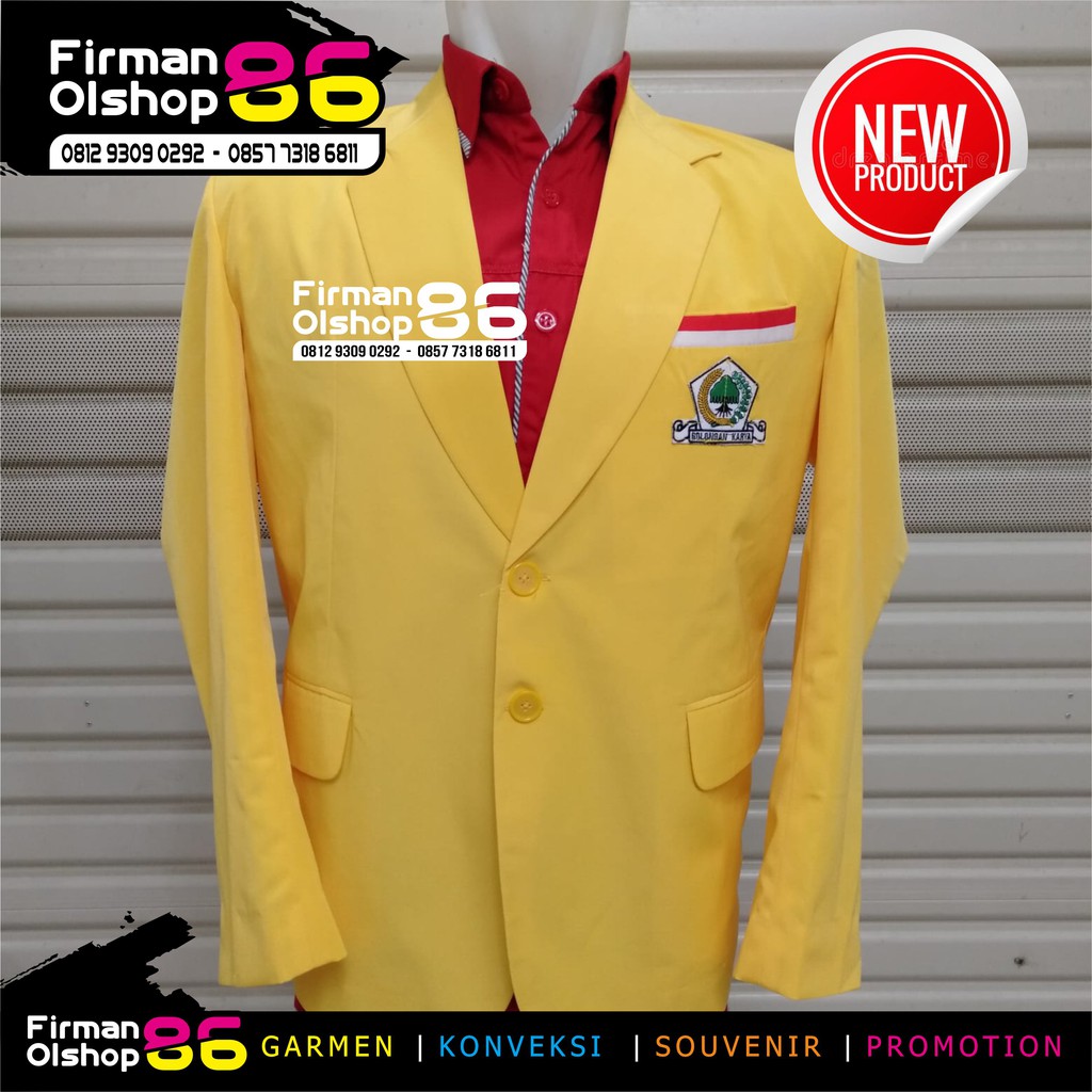 JAS PARTAI GOLKAR JAS & BLAZER PARTAI GOLKAR TERBARU JAS GOLKAR BANGKIT