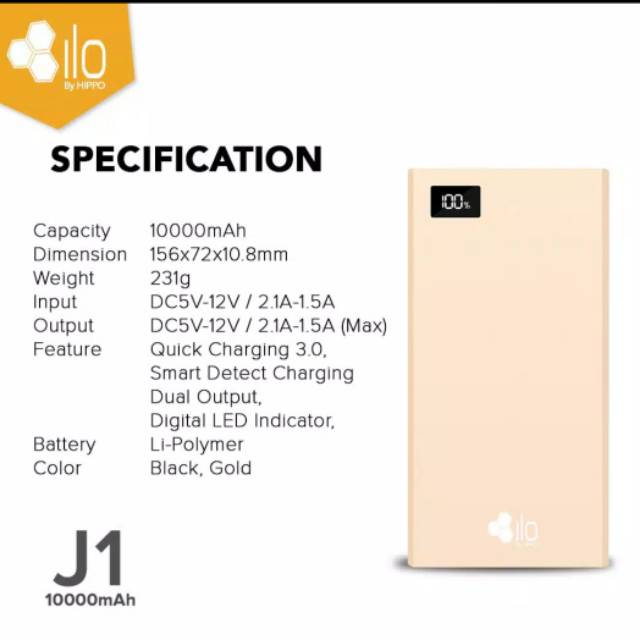 Hippo ILO Powerbank 10000MAH