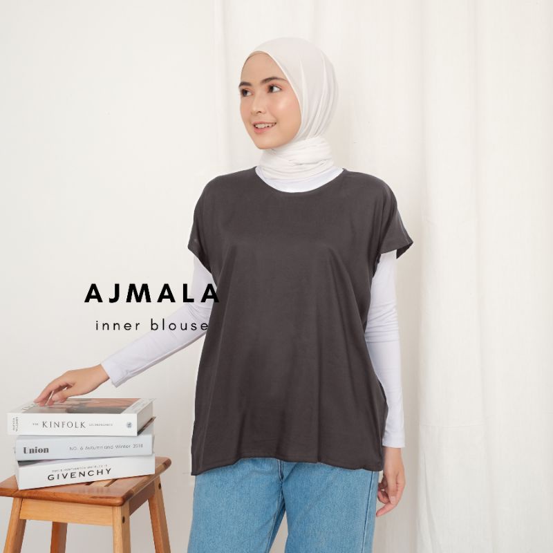 Blouse inner tanpa lengan polos Ajmala